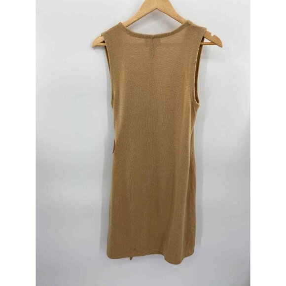 Lauren Ralph Lauren Cardigan Sweater Womens XS Brown Wool Cashmere Side Buckle - Picture 6 of 7